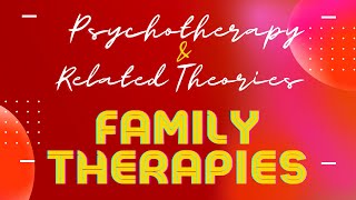 Mastering Family Therapies in Psychotherapy Techniques amp Theories Explained psychiatry pmhnp np [upl. by Norved]