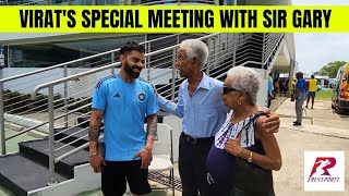 When two of the greatest meet  Virat Kohli meets Sir Garfield Sobers at Kensington Oval [upl. by Elyssa]