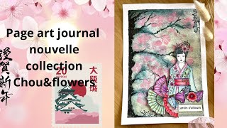 ChouampFlowers aquarelle fleurs et crayons Polychromos [upl. by Toney]