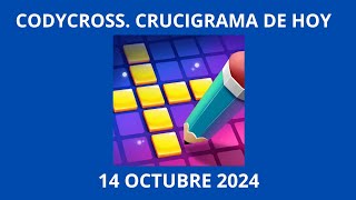 Codycross Crucigrama de Hoy 14 Octubre 2024 [upl. by Epilif]