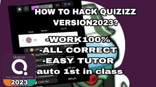 HOW TO HACK QUIZIZZ 2023TUTORIALEASY EXPLANATIONWORK100ALL CORRECT ANSWERS [upl. by Ammamaria315]