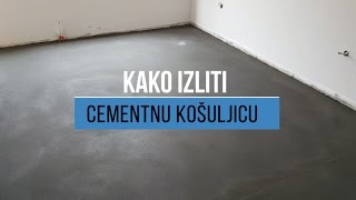 Kako izliti cementnu koĹĄuljicu [upl. by Yelats]