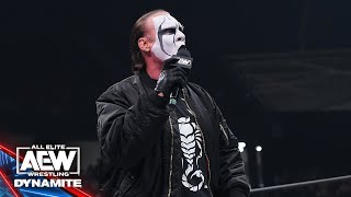 A MASSIVE ANNOUNCEMENT The ICON Sting addresses his future  101823 AEW Dynamite [upl. by Eltsyrc344]