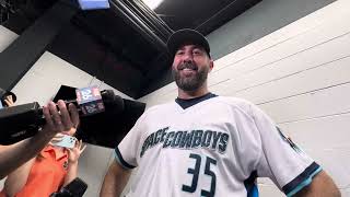 Justin Verlander speaks to media after 1st rehab start with Sugar Land Space Cowboys astros mlb [upl. by Eugenia746]