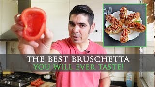 Easy Bruschetta Recipe with Fresh Mozzarella [upl. by Natalina]