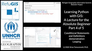 Learning Python with GIS A Lecture for the Absolute Beginner Part 4 of 5 Defs demo Looping [upl. by Iram]