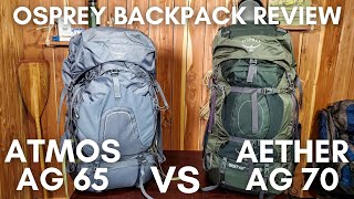 Osprey Atmos Backpack vs Osprey Aether Backpack Full Review and comparison [upl. by Valene225]