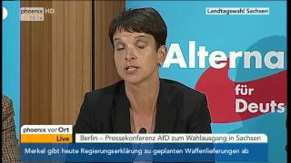 Landtagswahl Sachsen Pressekonferenz der AfD am 01092014 [upl. by Margalit]