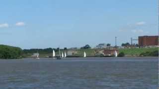 CRUCERO BUENOS AIRES A SAN PEDRO NAVEGANDO EL RIO PARANA FRENTE A CENTRAL NUCLEAR DE ATUCHA [upl. by Anahsat]