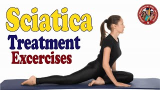 Sciatica Treatment Exercises for Pain Relief  Sciatica Stretches amp Physiotherapy [upl. by Wadell]