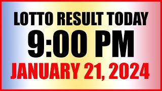 Lotto Result Today 9pm Draw January 21 2024 Swertres Ez2 Pcso [upl. by Ibbed]