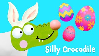 Easter Bunny  Silly Crocodile  Animation For Kids [upl. by Hurleigh764]