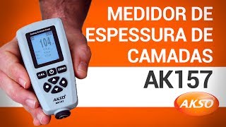 Medidor de Espessura de Camadas AK157 [upl. by Ilegna]