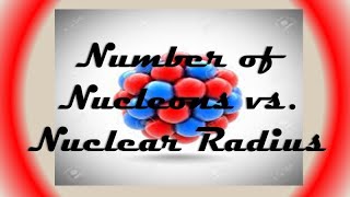 Number of Nucleons vs Nuclear Radius [upl. by Gerri]