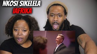 SHOCKING VOICES FROM AFRICA American Couple Reacts quotNkosi Sikelela iAfrika God Bless Africaquot [upl. by Rosenblast]