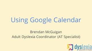 Staying Organised with Google Calendar 04032021 [upl. by Sigsmond]