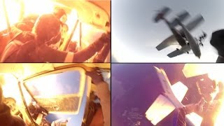 EPIC Plane Crash Filmed with 4 GoPros [upl. by Tomi242]