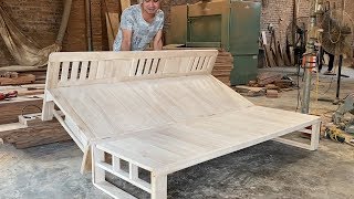 How To Build A Smart Chair Combination With Bed  Design Ideas Woodworking Project Smart Furniture [upl. by Nah53]