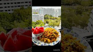 Indian weight loss breakfast after workout beautiful morning  poha breakfast beautifulviews [upl. by Fraze244]