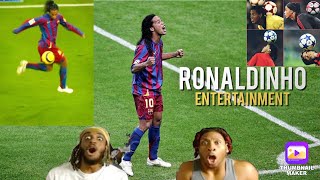 Ki amp Jdot First Time Ever Reacting to Ronaldinho  Footballs Greatest Entertainment [upl. by Annawaj]