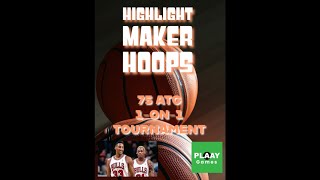 Highlight Maker Hoops by PLAAY Games  Rodman vs Pippen in my 75 ATGs 1on1 tournament [upl. by Xella]