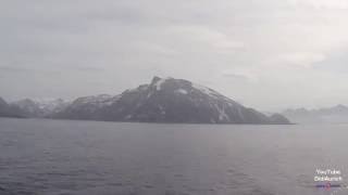 Zeitraffer Norwegen Hurtigruten MS Nordlys Hammerfest nach Loppa Øksfjord Finnmark Hurtigruta [upl. by Dysart]