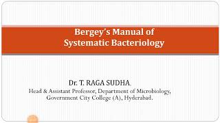 Bergeys Manual of Systematic Bacteriology [upl. by Spada885]