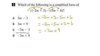 EQAO Grade 9 Academic Math 2017 Question 3 Solution [upl. by Aissatsan296]