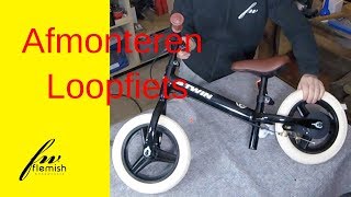 Loopfiets Btwin afmonteren [upl. by Richie446]