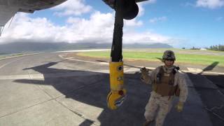 USMC Landing Support HST Kaneohe Bay Hawaii Airshow 2015 [upl. by Halimaj232]