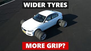 Do wider tyres give you more grip The differences between tyre widths tested and explained [upl. by Enidlarej]