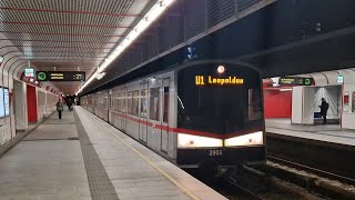 UBahn Wien  Mitfahrt in der kompletten U1 von Oberlaa bis Leopoldau im Typ V 2484 [upl. by Malet]