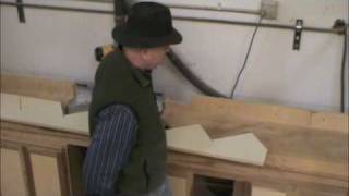 Cutting a stair stringer on a chopsaw [upl. by Ruyle]