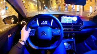 New CITROEN C4 X 2024  NIGHT POV test drive amp FULL REVIEW eC4 X [upl. by Storer941]