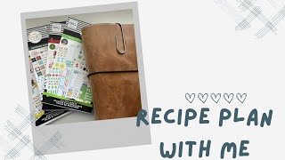 Recipe Plan with Me  Recipe Book  Planner Perfect [upl. by Jochbed]