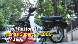 VLOG  Hasil Restorasi honda C800 supercub [upl. by Zobias]