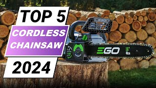 ✅Best 5 Cordless ChainsawBest Electric Chainsaw Reviews in 2024 [upl. by Evadne]