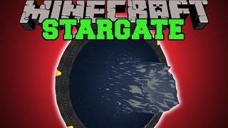 Minecraft STARGATE MOST EPIC TELEPORTING EVER Mod Showcase [upl. by Bartie]