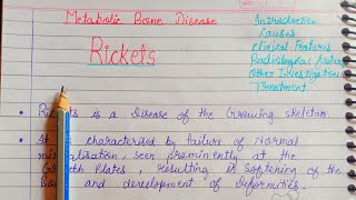 Rickets Metabolic bone disease [upl. by Kauppi]