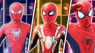 ¡TODOS MIS TRAJES DE SPIDER MAN 2021  IVANSPIDEY [upl. by Eisnyl]