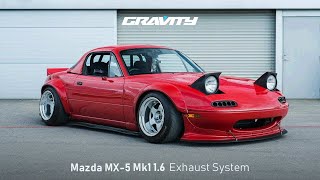 Mazda MX5 NA Mk1 16 Exhaust System  Gravity Performance [upl. by Harper]