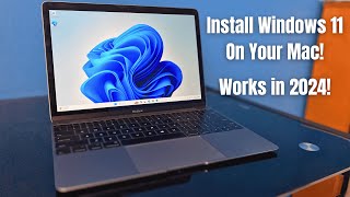 How to install Windows 11 on a Mac using Boot Camp Assistant  2024 Updated Tutorial mac windows11 [upl. by Aelaza]