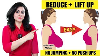 Just 1 Minute Exercise To Reduce Breast Fat  Lift Up Breast Size Naturally In 14 Days 🔥 [upl. by Avek]