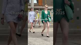 fashion chanel streetstyle model resort collection2025 shortsfeed parisfashionweek2024 [upl. by Zug]