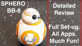 Sphero BB8  Detailed playtest Review  Unboxing Setup Fun  Tips for Sphero BB8 [upl. by Elicia63]