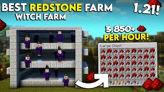 Minecraft Witch Redstone Farm Tutorial 121  Redstone Farm Minecraft  3850 Perh [upl. by Tnairb945]