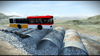 Bus Suspension Stress Test  Hirochi Aero  BeamNG  beamngdrive beamngcrashes [upl. by Schwarz]