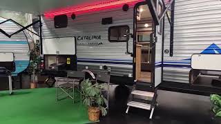 2021 Coachmen Catalina Summit Series 184BHS  Travel Trailer Walkthrough [upl. by Ahseiyn]