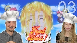 Shokugeki No Soma EPISODE 03 REACTION Food wars [upl. by Steffie187]