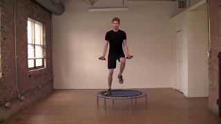 Rebounding Total Body Workout amp Mini Trampoline Exercises [upl. by Aicilas]